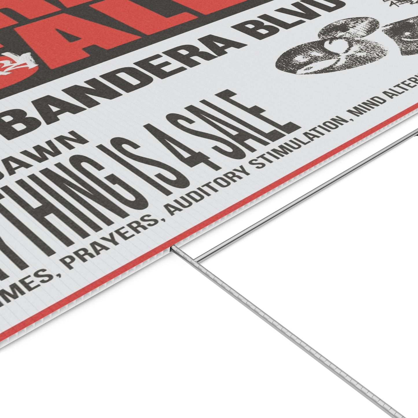 garage sale sign